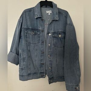 Steve Madden Washed Blue Denim Trucker Jacket
